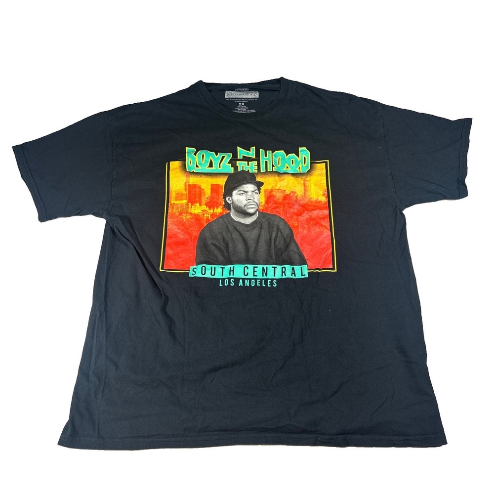 Boyz N The Hood Hybrid Apparel T-shirt Mens 2XL Black Short Sleeve Movie Tee